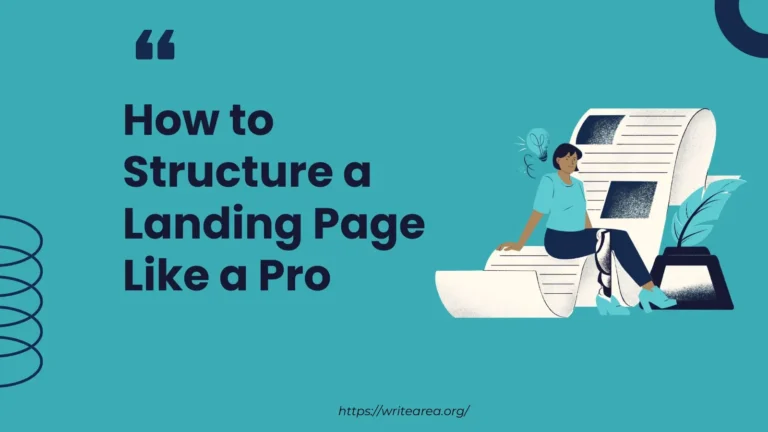 how to structure a landing page like a pro